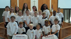 Students at Immanuel Lutheran School in Memphis proudly display their Y.I. Club t-shirts, a unique perk introduced by principal, Todd Baringer.